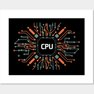 Cool Computer  "CPU" Gamer Posters and Art